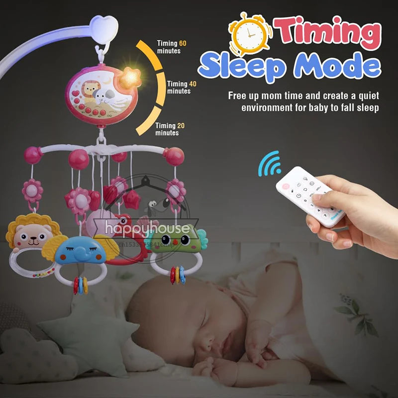 Musical Baby Crib Mobile with Lights Music Projection