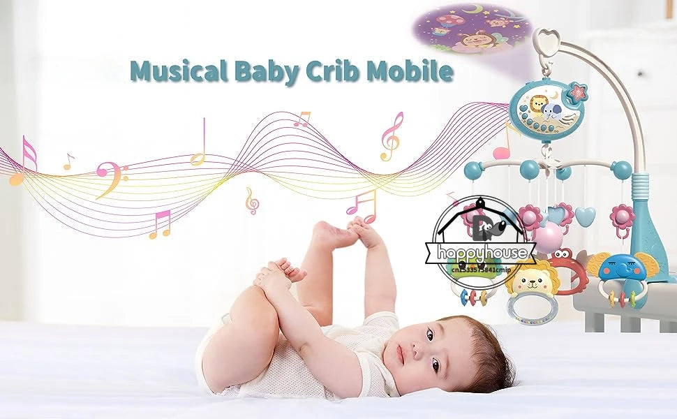 Musical Baby Crib Mobile with Lights Music Projection