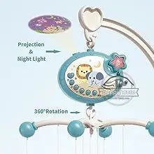 Musical Baby Crib Mobile with Lights Music Projection