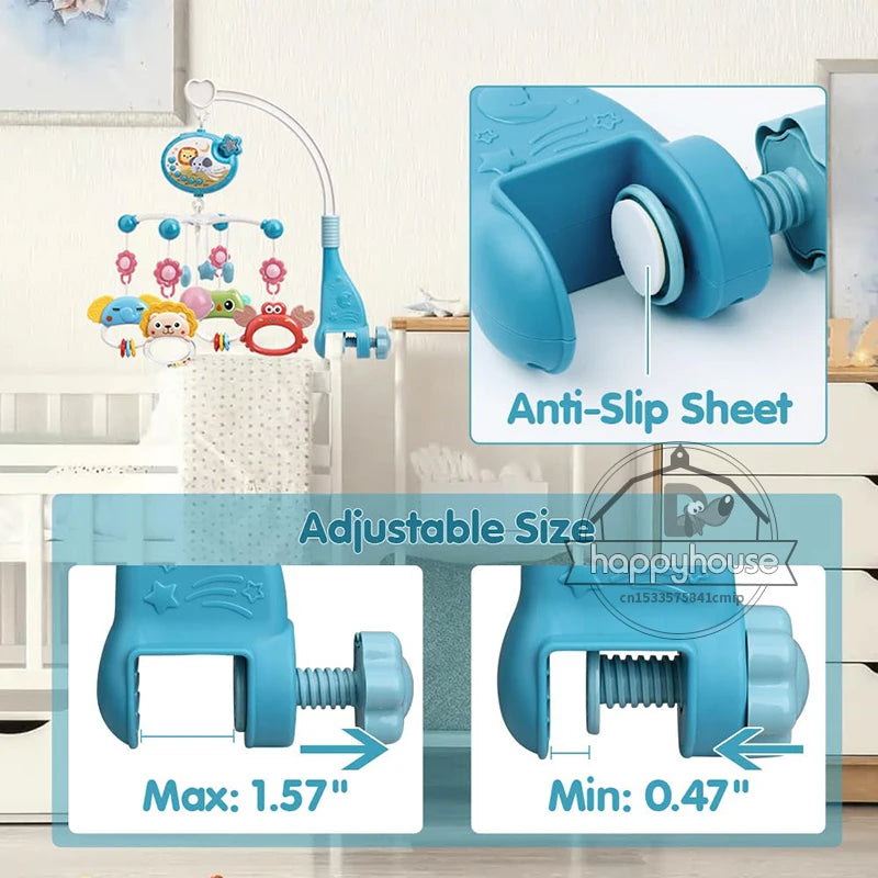 Musical Baby Crib Mobile with Lights Music Projection